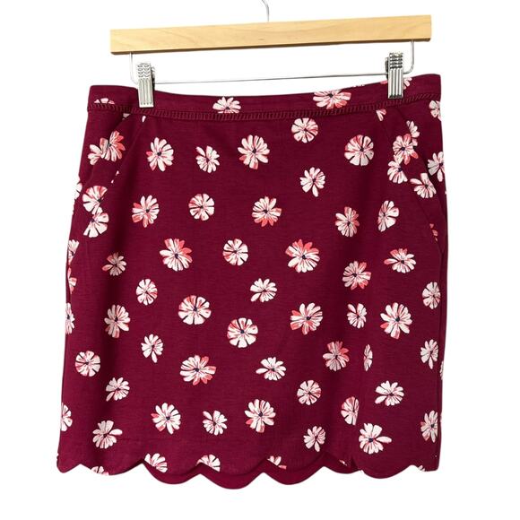 NWT Skies Are Blue Women's Stitch Fix Berenice Scallop Hem Skirt Size LP - Picture 1 of 4